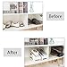 Darius Shoe Slots Space Saver Adjustable Closet Organizer,Double Storage Rack Holder, Set of 4 White