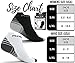 Physix Gear Short Compression Socks for Men & Women - Best Low Compression Socks Women & Men with Arch Support, Ideal for Running, Plantar Fasciitis comfort, and Swelling, Grey/Black (2 Pairs), L/XL