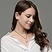 iSTONE Natural Teardrop Rose Quartz Pendant Necklace with 16