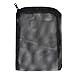 SLSON 12 Pcs Aquarium Filter Bag Nylon Media Mesh Bags Reusable Net Bags with Plastic Zipper for Fish Tank Bio Balls, Pelletized Carbon and Ceramic Rings,Black