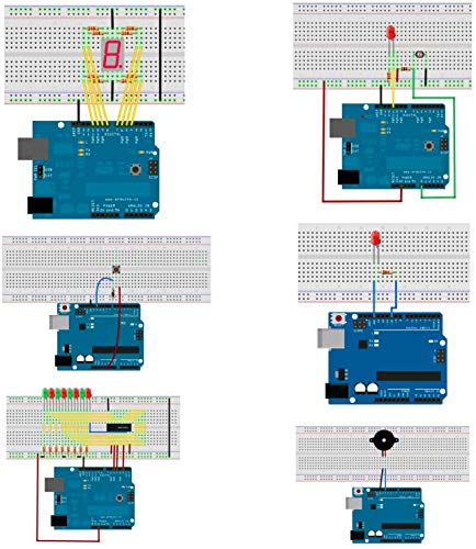Quimat Project Super Starter Kit with Free Tutorial Complete Robotics Sensor Kit with Breadboard,Protoboard, Board,5V Relay,Power Supply Module,Stepper Motor, Compatible with ArduinoIDE