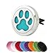 joymiao Car Fragrance Diffuser Vent Clip Car Air Freshener Perfume Aromatherapy Essential Oil Diffuser Stainless Steel Locket Paw Dog