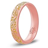 Knot Theory Filigree Silicone Ring - RoseGold with