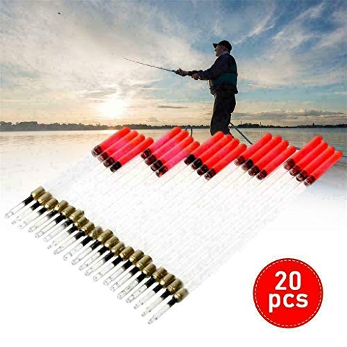 Hukz 20 Stück Angeln Schwimmer Posen Set, Angelschwimmer Angelposen Angeln Schwimmt Fishing Floats Bobbers…