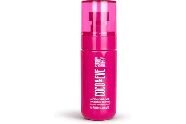 Coco & Eve Antioxidant Tanning Micromist. Sunless Self Tanning Face Mist with Antioxidants to Boost Hydration. Quick, Flawles