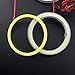 Everbrightt 1-Pair Red 70MM 60SMD COB LED Angel Eyes Bulb Halo Ring Lamp Light With Housing