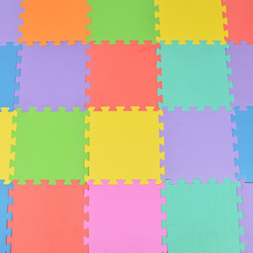 [- Puzzlestar Color, 36 tlg. Puzzlematte für Kinder aus rutschfestem EVA - große Spielma