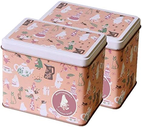 Moomin Cinnamon Character Cookie with Collectiable Party Tin (Value Pack of 2) (made in Japan)