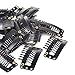 Beautyflier 20 pcs 1.25 inch Black U Shape Metal Snap Wig Clips Hairpiece Clips for Hair Extensions
