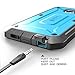 Supcase Unicorn Beetle PRO Series Full-Body Rugged Holster Case with Out Built-in Screen Protector for Samsung Galaxy S6 Edge (2015 Release) - Retail Package - Blue/Black