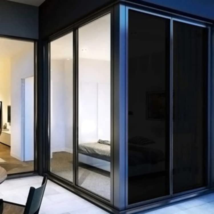 Adesivo Preto Blackout Impermeável Lavável Bloqueia Luz Janela Vidro Porta 2m x 70cm