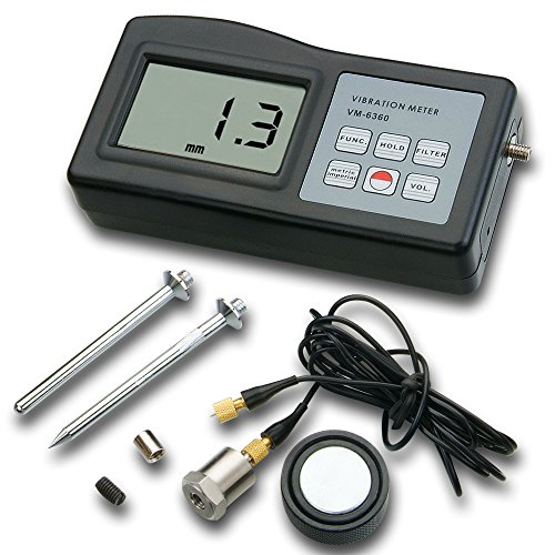 Landtek VM-6360 Digital Vibration Meter Tester Vibrometer Gauge with RS232 Cable VM-6360 - Thumbnail 5