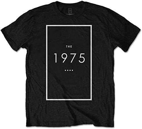 THE 1975 ORIGINAL LOGO OFFICIAL MENS CASUAL FIT BLACK T SHIRT