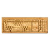Sengu Bamboo Wooden Design Wireless Keyboard for  Laptop, Computer, Macbook ( SG-KG308)