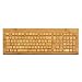 Sengu Bamboo Wooden Design Wireless Keyboard for  Laptop, Computer, Macbook ( SG-KG308)