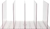 MOUYAT Adjustable Acrylic Closet Shelf Dividers 41.5x23.9cm view 4