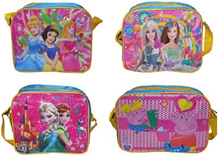 Wizme Kids Theme Designer Side Bags Latest Arrival Sling Bags for Girls Set of 4 (Multi Color) 25 Grams Pack of 1