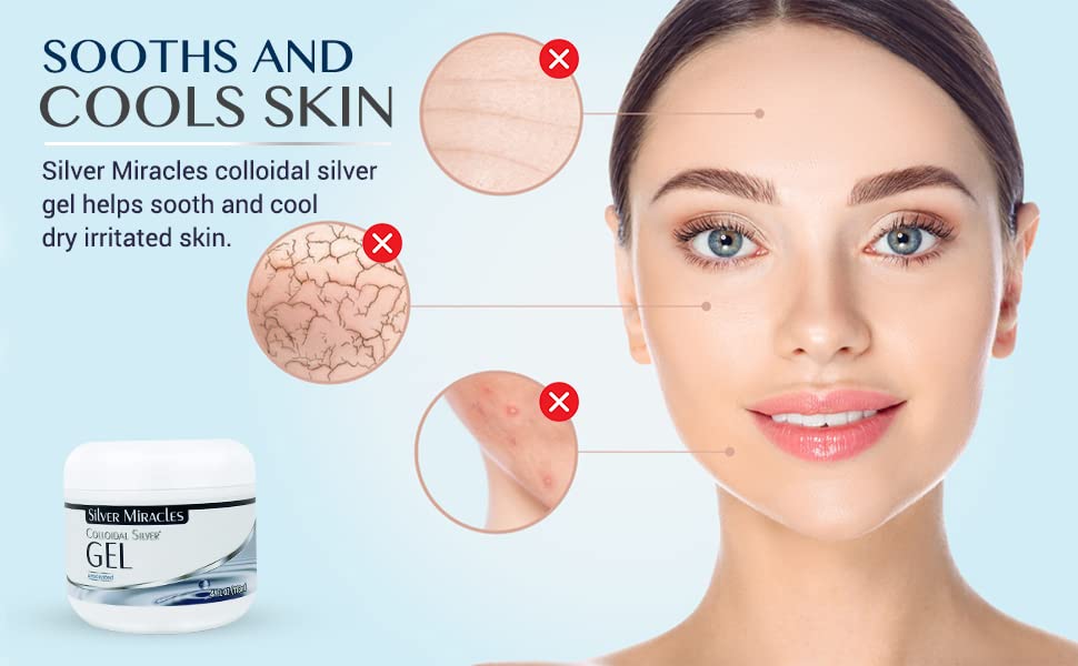 Silver Miracles Colloidal Silver Gel Nano Silver Gel Wound Care