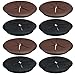 Bantoye 10 Pcs Flexible Cord Grommet 2 Inch Adjustable Desk Cord Cable Hole Cover Grommet for Home and Office Use, Black & Brown