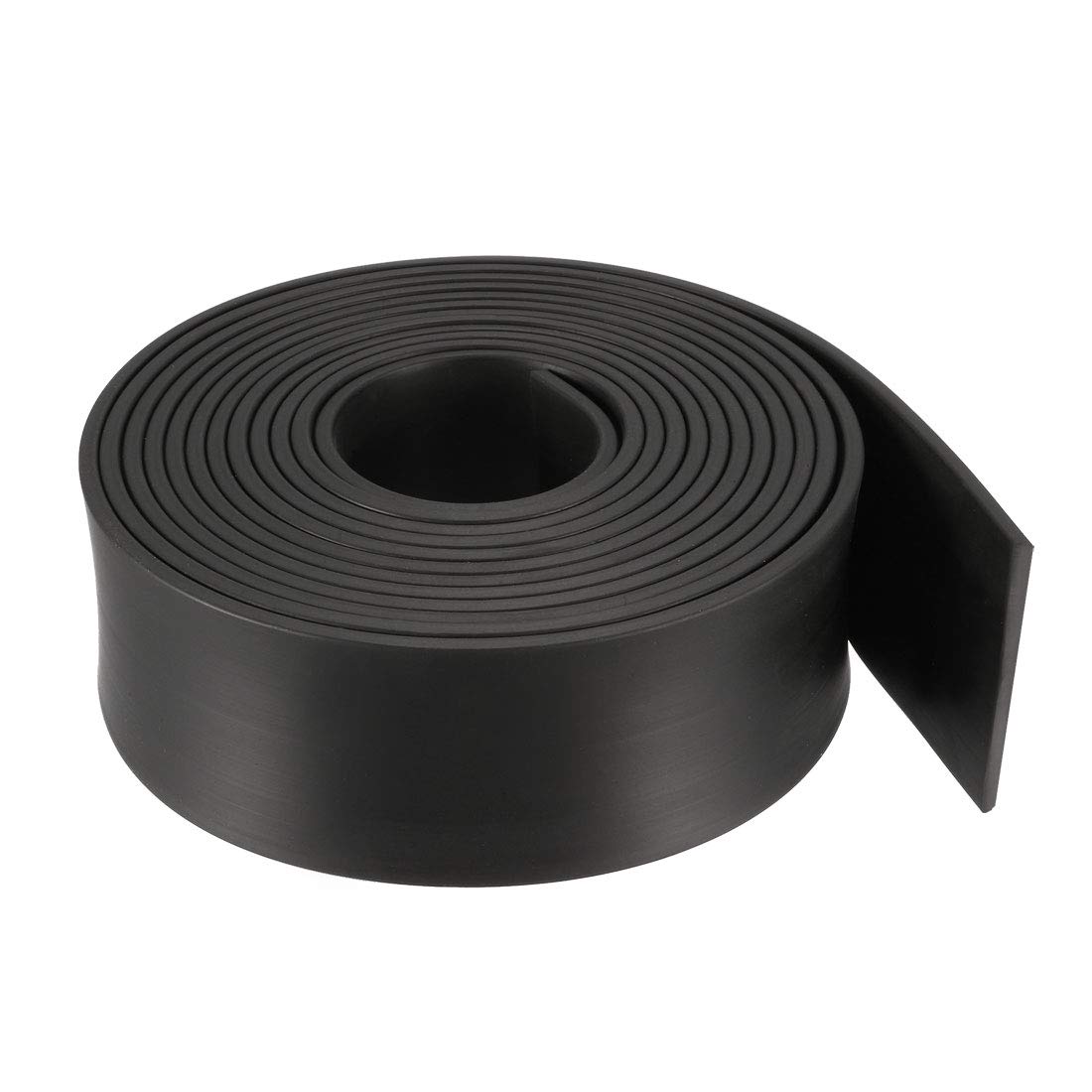 sourcing map Solid Rectangle Rubber Seal Strip 40mm Wide 3mm Thick, 3 Meters Long Black