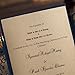 WISHMADE Hosmsua 50PCS 5x7 Inch Navy Blue Wedding Invitations Kit with Envelope Laser Cut Door Flora Invitation for Engagement Bridal Shower Wedding Quinceanera Invite (Navy Blue and Gold)