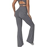 KAIFUYING Leggings with Pockets for Women,Yoga Pants Women,High Waisted Cargo Gym,No Front Seam Leggings