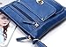 Womens Leather Cross body Shoulder Bag Organizer Purse with Turn-lock