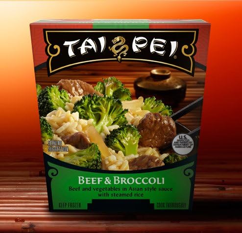 Tai Pei, Beef &amp; Broccoli, 14 Oz. Box (8 Count)