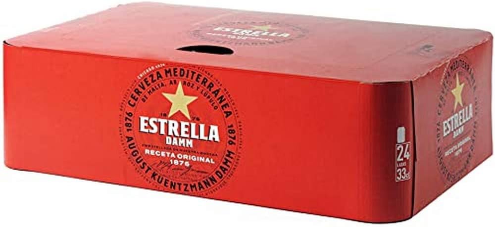 24 latas de cerveza Estrella Damm por 18,24€ en compra recurrente (ahorra el 70% en 1 al comprar 2)