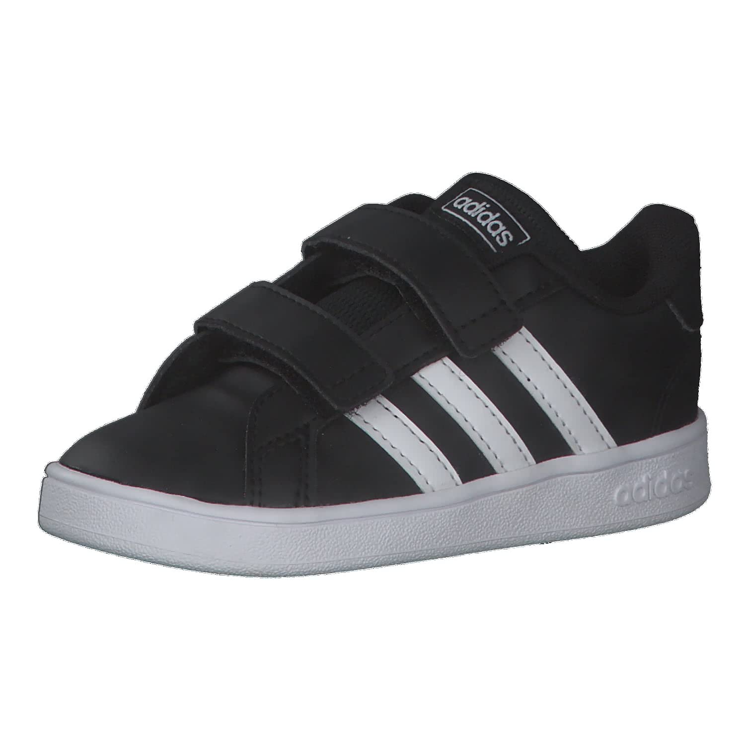adidas Unisex Kids Grand Court Gymnastics Shoes, Black Core Black Ftwr White Ftwr White, 3 UK Child