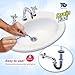 DRAIN EAZI TasiHome Best Hygienic Disposable Hair Catcher and in-Drain Hair Collector for All Showers, Baths, Basins 8 Pack