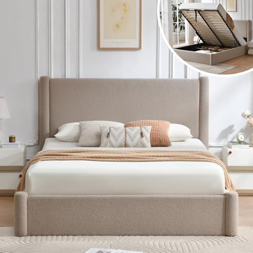 VELOCAVA Queen Lift Up Storage Bed