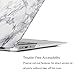 GMYLE MacBook Air 13 Inch Case A1466 A1369 Old Version 2010 2017, Hard Shell Plastic Matte Snap On Cover (White Marble)