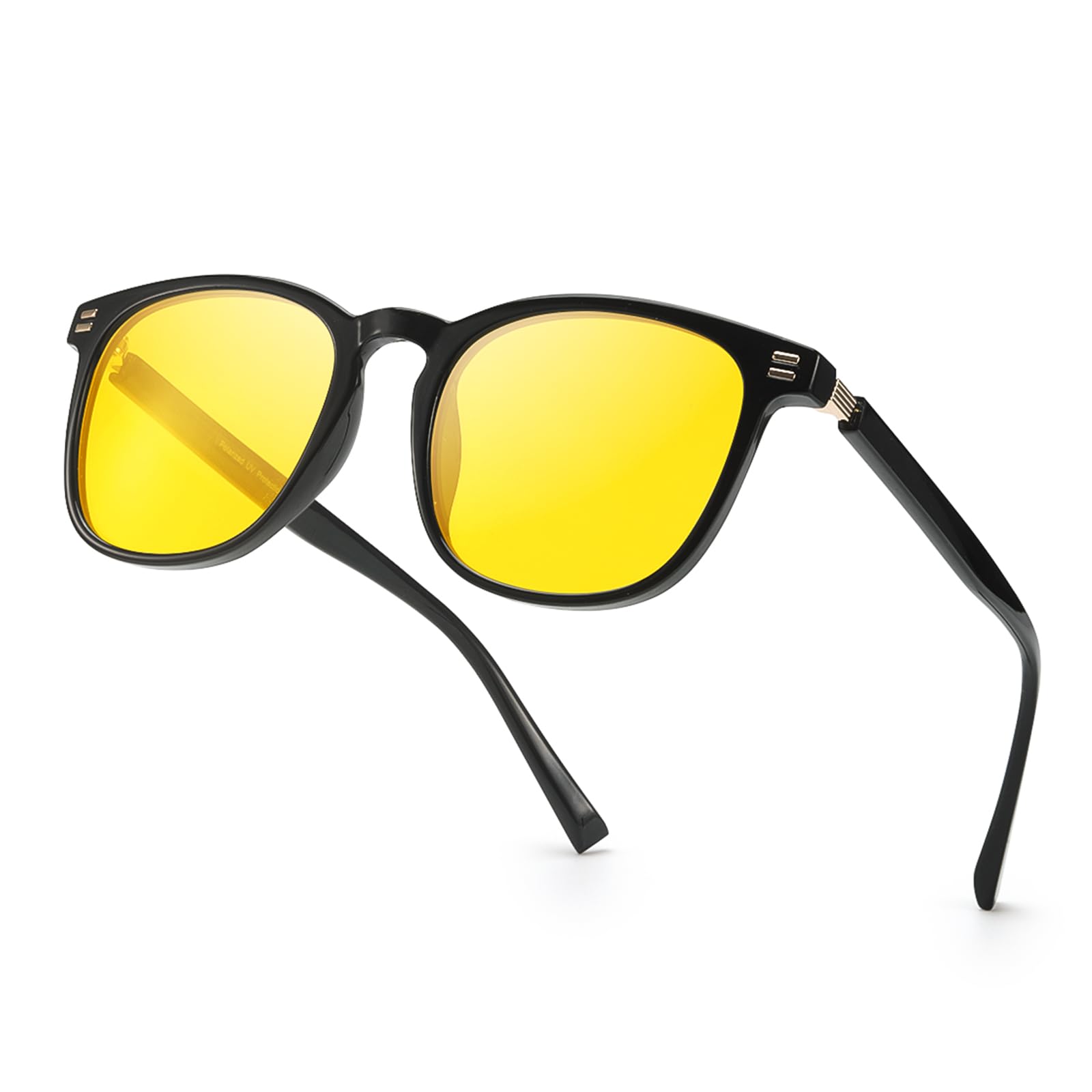 SIPHEW Night Driving Glasses Anti Glare Glasses for Driving Night Vision Glasses Reduce Headlight Yellow Polarised Lenses