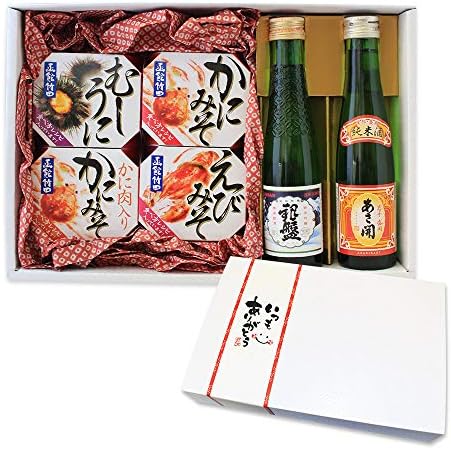 母の日 の プレゼント 御礼 御祝 ギフト おつまみ グルメ 缶詰 海鮮 珍味 4種 日本酒 2本 北国からの贈り物