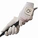 FINGER TEN Womens Ladies Golf Rain Gloves Pair Both Hand or 2 Pack Left Right Hand, Wet Hot Cool Grip, Fit Small Medium Large XL (White&Pink, Medium, Ambidextrous)