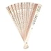 Super Z Outlet Chinese Sandalwood Scented Wooden Openwork Personal Hand Held Folding Fans for Wedding Decoration, Birthdays, Home Gifts (12 Pack)