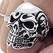 KONOV Vintage Gothic Skull Biker Stainless Steel Mens Ring, Size 13