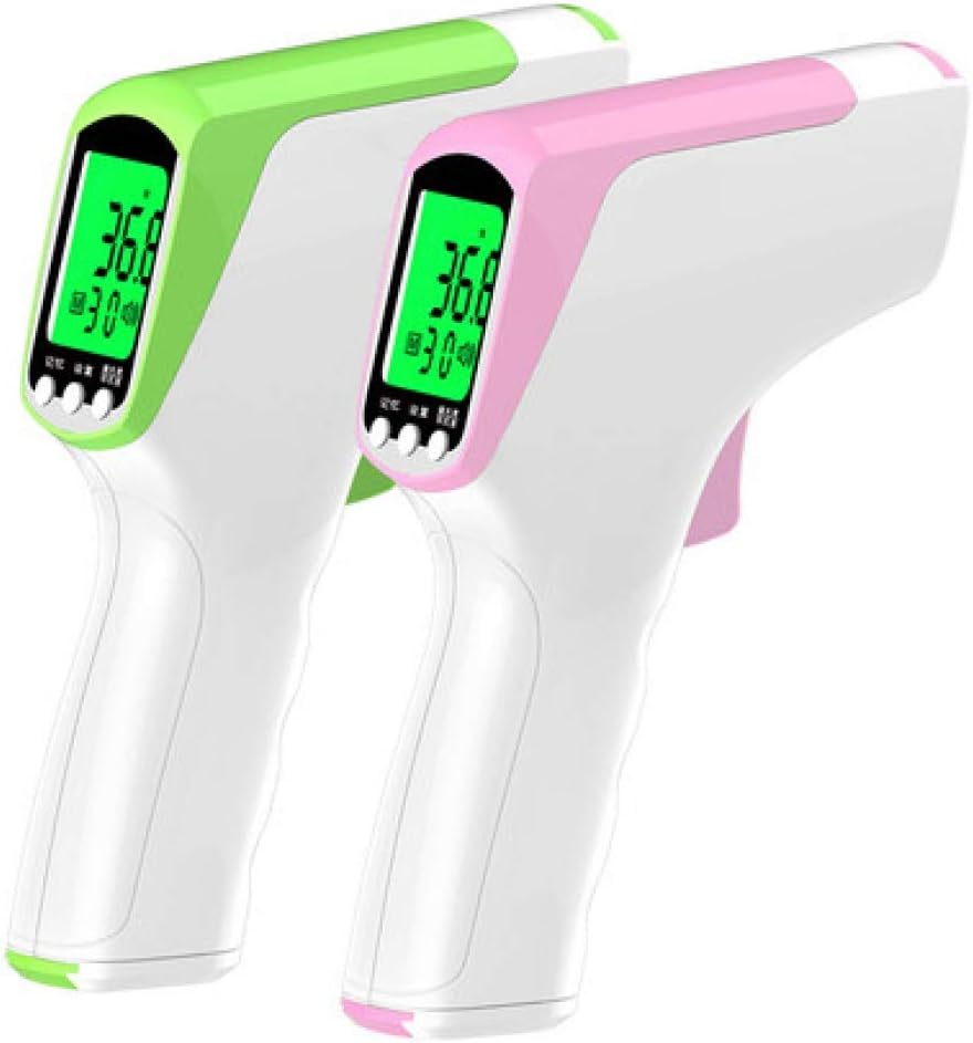 Gubby Baby infrared electronic thermometer thermometer child home medical forehead high precision precision temperature gun-Non-contact infrared thermometer (cyan) + antipyretic paste 10 stickers/box