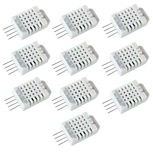 Optimus Electric 10pcs DHT22 Digital Temperature and Humidity Sensor - Measure -40 °C to 80 °C Temp and 2 to 5% RH for Microcontrollers Development Boards from
