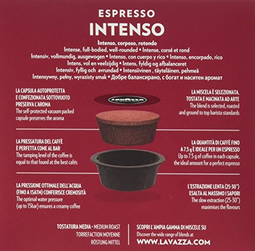 Lavazza A Modo Mio Espresso Intenso, Kaffee, Kaffeekapseln, Röstkaffee, 80 Kapseln – Bild 4