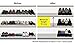 Shoe Slots Organizer - Plastic Closet Space Saver, Set of 8 Black