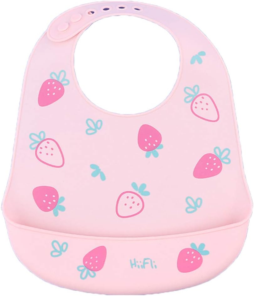 Xiangrun Bavoir Bebe Silicone Souple Impermeable Ajustable Avec Grande Poche Mignon Animal Serviette De Salive Pour Bebe Le Repas De Bebe Bebe Puericulture