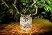 voona 2-Pack Solar Mercury Glass Jar Hanging Outdoor Light for Garden Decorations Outdoor Decor (Silver)