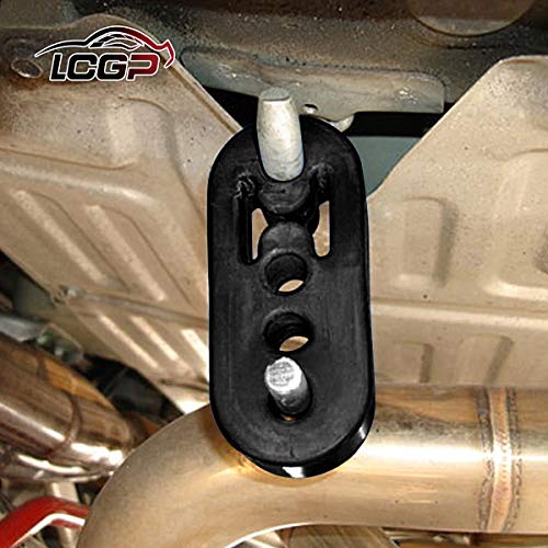 LCGP 4PCS Universal Exhaust Rubber Hangers, 4 Holes Bushing Muffler