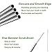 VEHHE Reusable Metal Stainless Steel Straws with Case BPA Free 10 set (10.5in +8.5in)