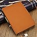 izBuy Leather Notebook, Classic Vintage Notebook Diary Medium Size for Men/women 240 Lined Beige Pages-Mediterranean Style 0.5mm Smooth Gel Pen Included (Yellowbrown)