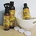 Premium Nature Argan Oil Hair Treatment Gift Set: Moroccan Argan Oil Shampoo, Conditioner & Heat Protectant Spray - Sulfate Free, Peach Scent, Damaged & All Hair Types, 3 Value Pack