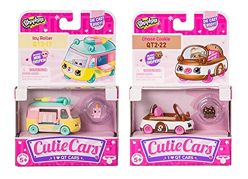 Shopkins Cutie Cars Series 2 Bundle - ICY Roller QT2-17 & Chase Cookie QT2-22