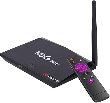 SUNMY TV Box Android 7.1, MX9 Pro 4GB DDR3 + 32GB EMCC Reproductor Multimedia,RK3328 Quad-